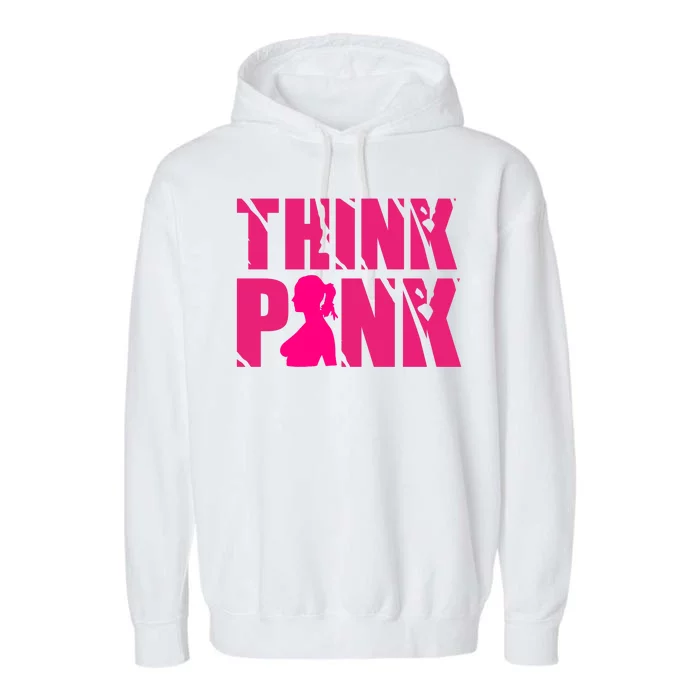 Think Pink Breast Cancer Awareness Garment-Dyed Fleece Hoodie