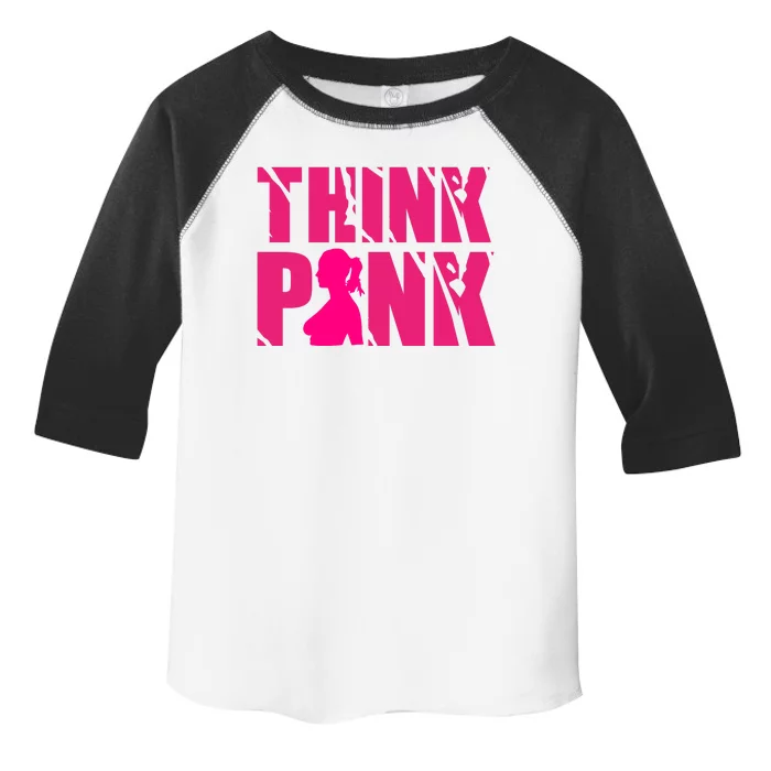 Think Pink Breast Cancer Awareness Toddler Fine Jersey T-Shirt