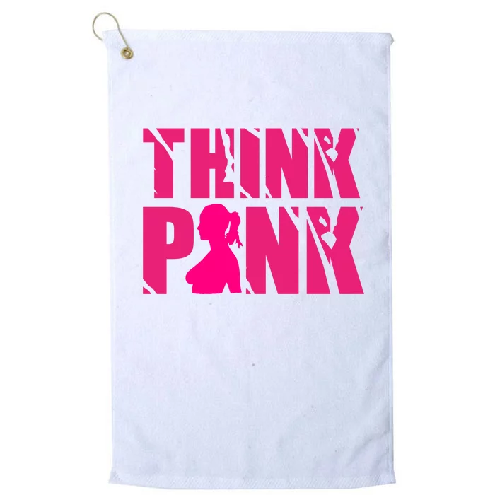 Think Pink Breast Cancer Awareness Platinum Collection Golf Towel