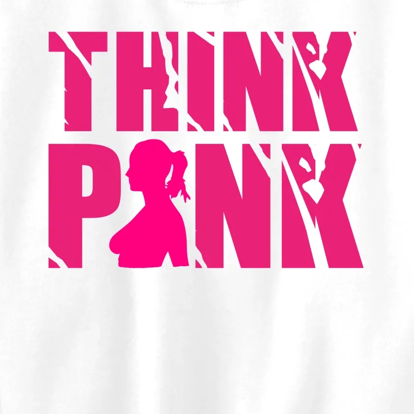 Think Pink Breast Cancer Awareness Kids Sweatshirt