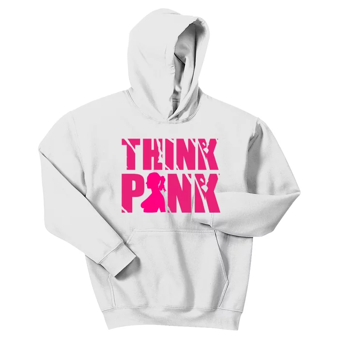 Think Pink Breast Cancer Awareness Kids Hoodie