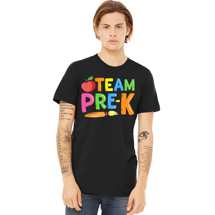 Team Pre-K Back To School Pre Kindergarten Teacher Student Premium T-Shirt