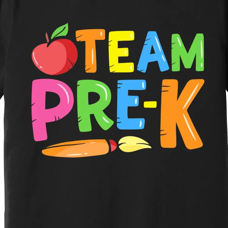 Team Pre-K Back To School Pre Kindergarten Teacher Student Premium T-Shirt