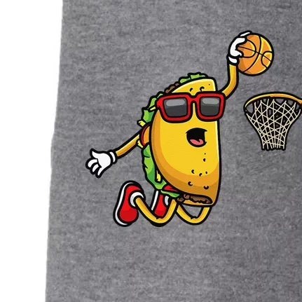 Taco Playing Basketball Mexican Cinco De Mayo Doggie 3-End Fleece Hoodie