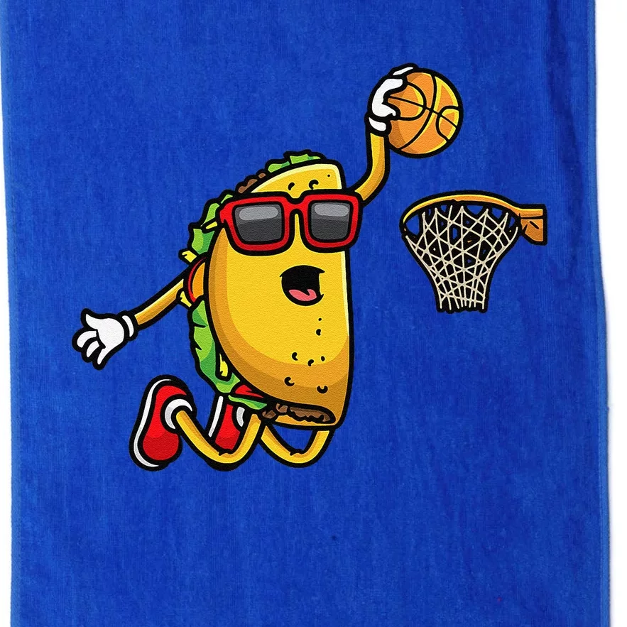 Taco Playing Basketball Mexican Cinco De Mayo Platinum Collection Golf Towel