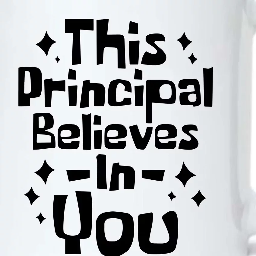 This Principal Believes In You Black Color Changing Mug