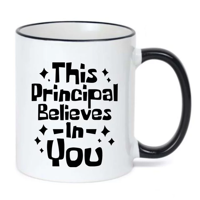 This Principal Believes In You Black Color Changing Mug