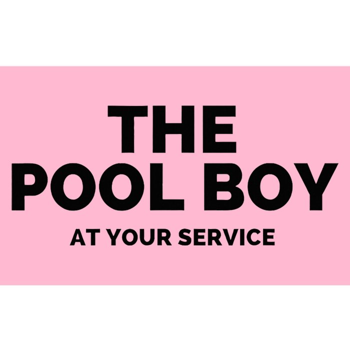 The Pool Boy At Your Service Funny Bumper Sticker