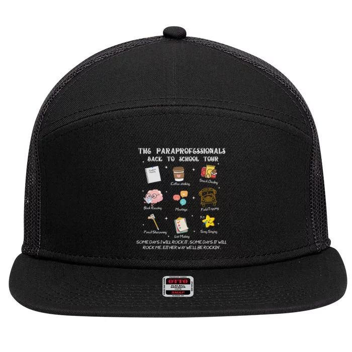 The Paraprofessional Back To School 7 Panel Mesh Trucker Snapback Hat