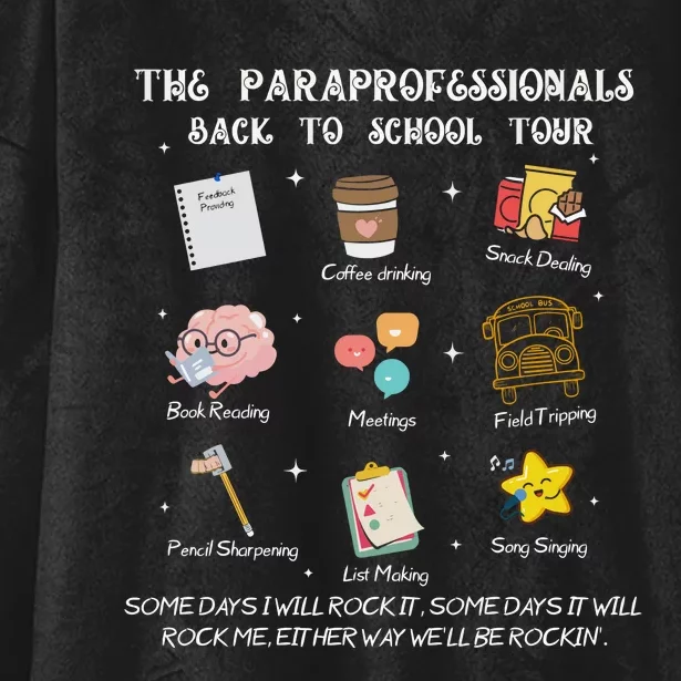 The Paraprofessional Back To School Hooded Wearable Blanket