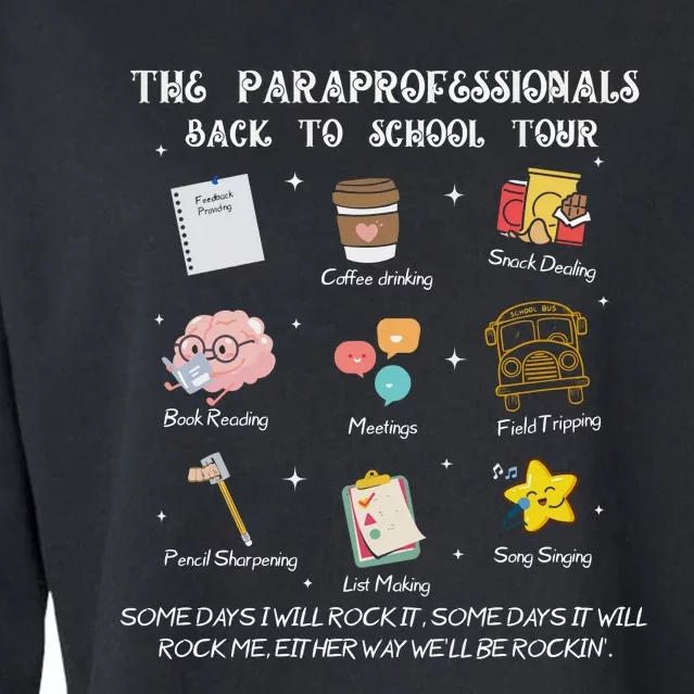 The Paraprofessional Back To School Cropped Pullover Crew