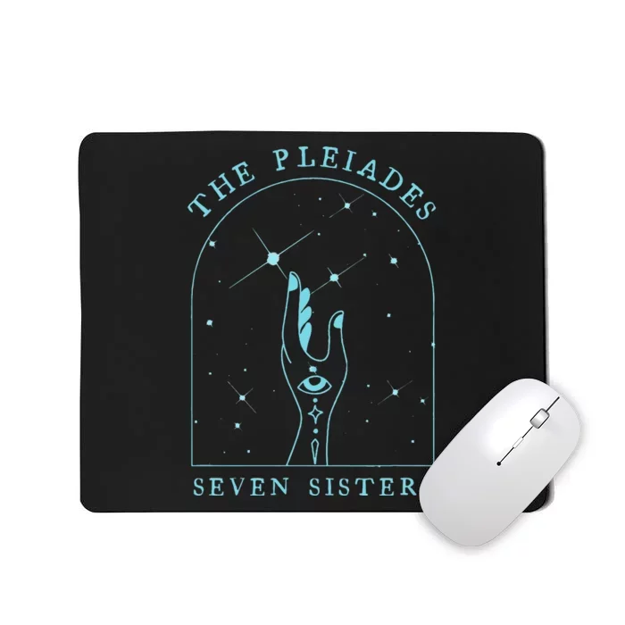 The Pleiades Boho Celestial Illustration For Women Mousepad