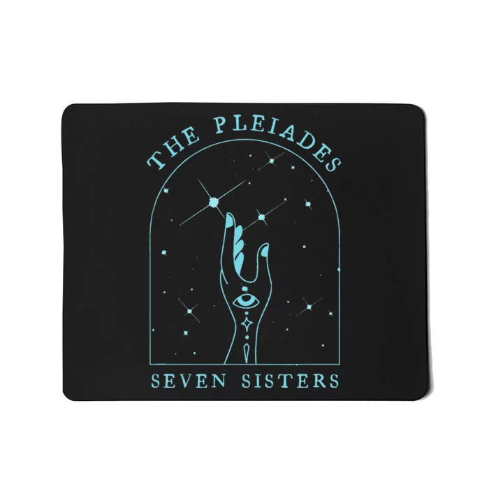 The Pleiades Boho Celestial Illustration For Women Mousepad