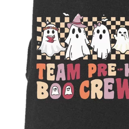 Team PreK Boo Crew Funny Ghost Halloween Teacher Doggie 3-End Fleece Hoodie