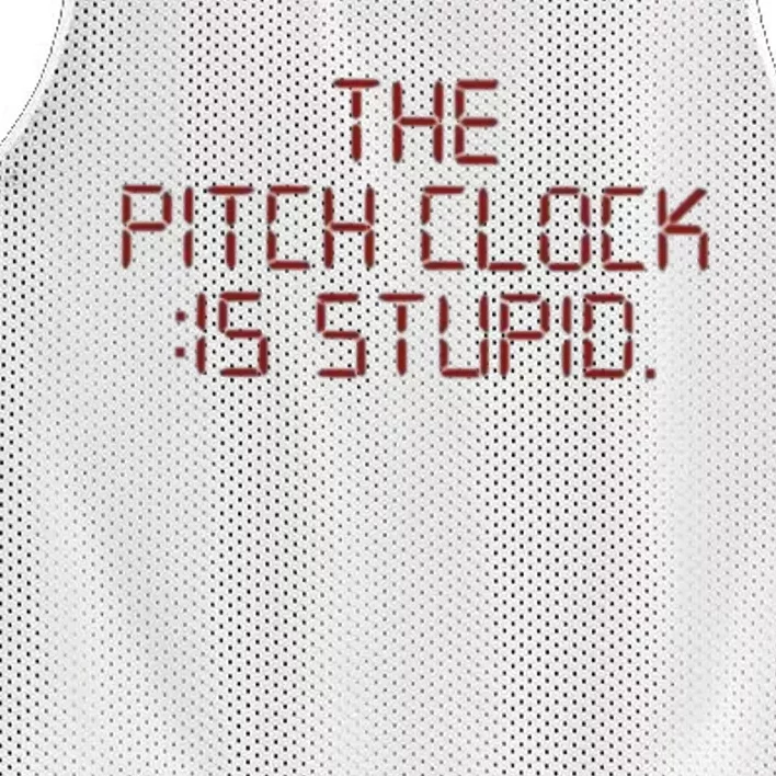 The Pitch Clock Is Stupid Baseball Mesh Reversible Basketball Jersey Tank