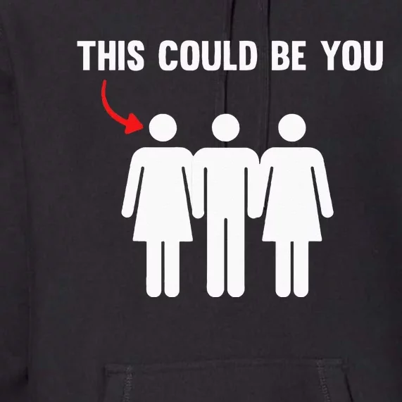 Throuple Poly Couple Funny Polyamory This Could Be You Premium Hoodie