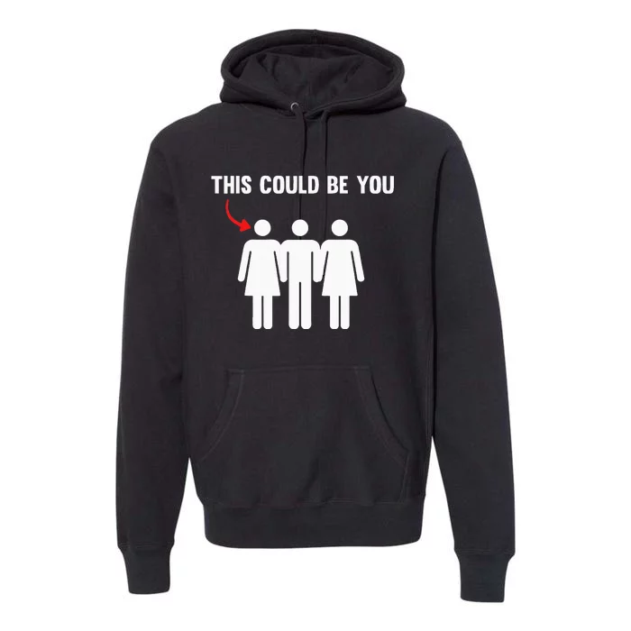 Throuple Poly Couple Funny Polyamory This Could Be You Premium Hoodie