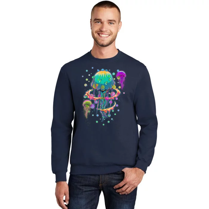 Trippy Psychedelic Colorful Jellyfish Sweatshirt