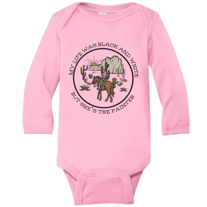 The Painter Country Cowgirl Baby Long Sleeve Bodysuit