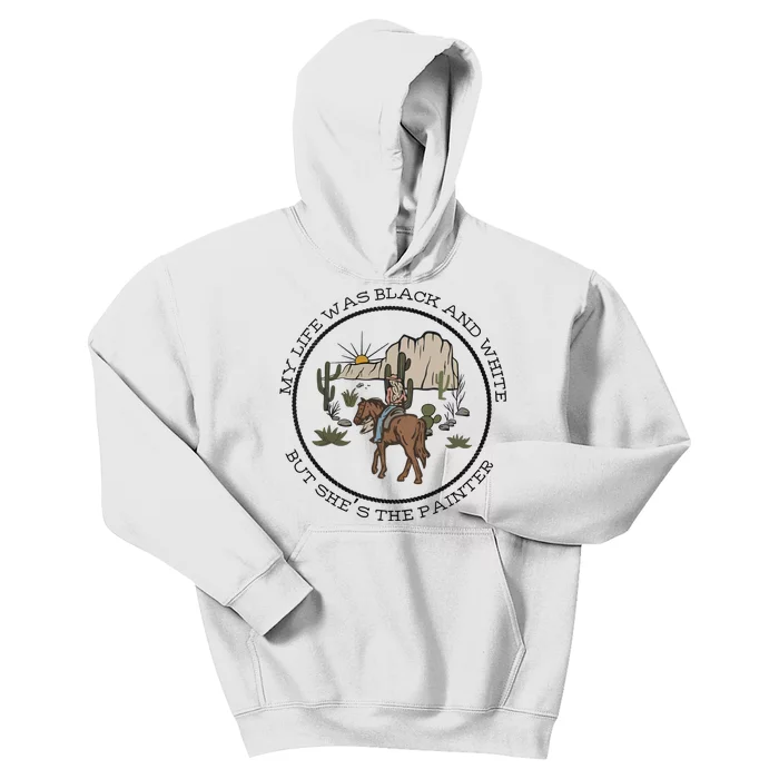 The Painter Country Cowgirl Kids Hoodie