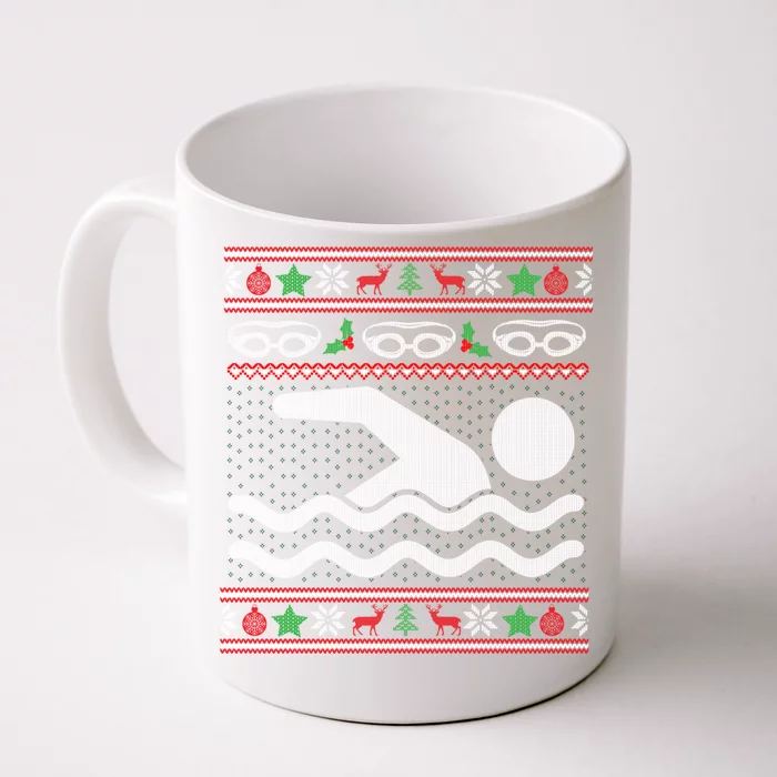 The Perfect Christmas Gift For Swimmers Front & Back Coffee Mug