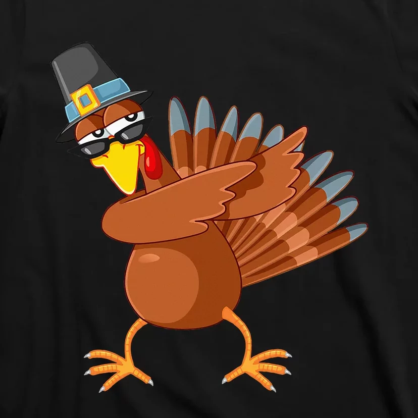 Thanksgiving Pilgrim Costume Cool Turkey Dabbing T-Shirt