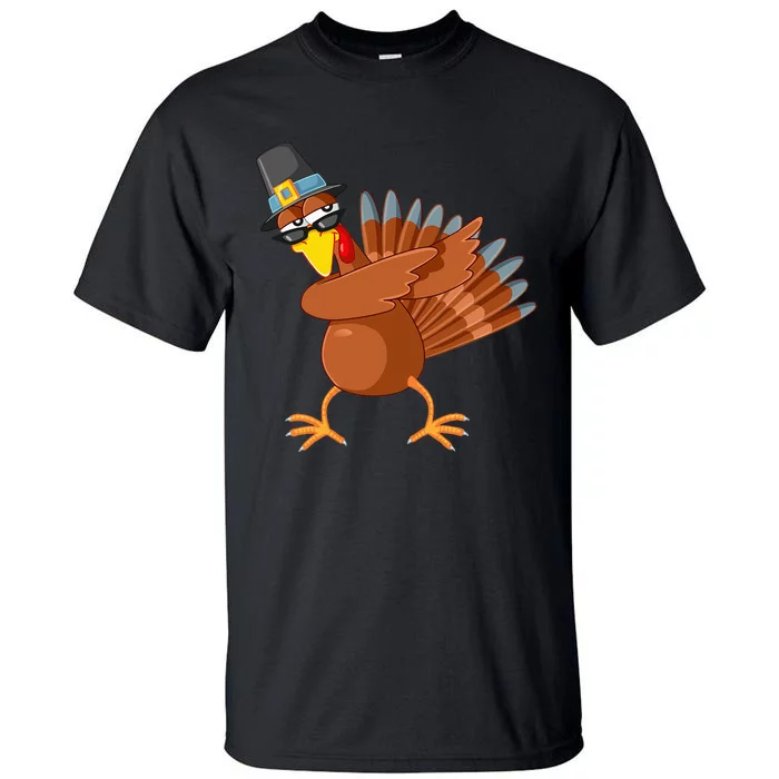 Thanksgiving Pilgrim Costume Cool Turkey Dabbing Tall T-Shirt