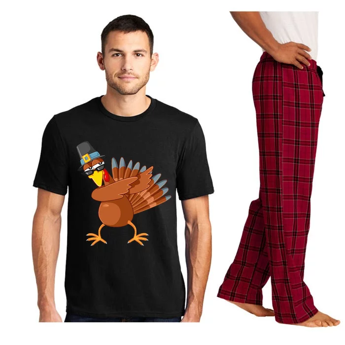 Thanksgiving Pilgrim Costume Cool Turkey Dabbing Pajama Set