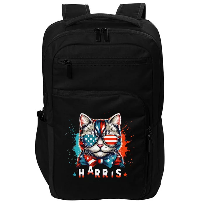 The Presidential Campaign 2024 Cat Ladies 2024 Kamala Harris Impact Tech Backpack