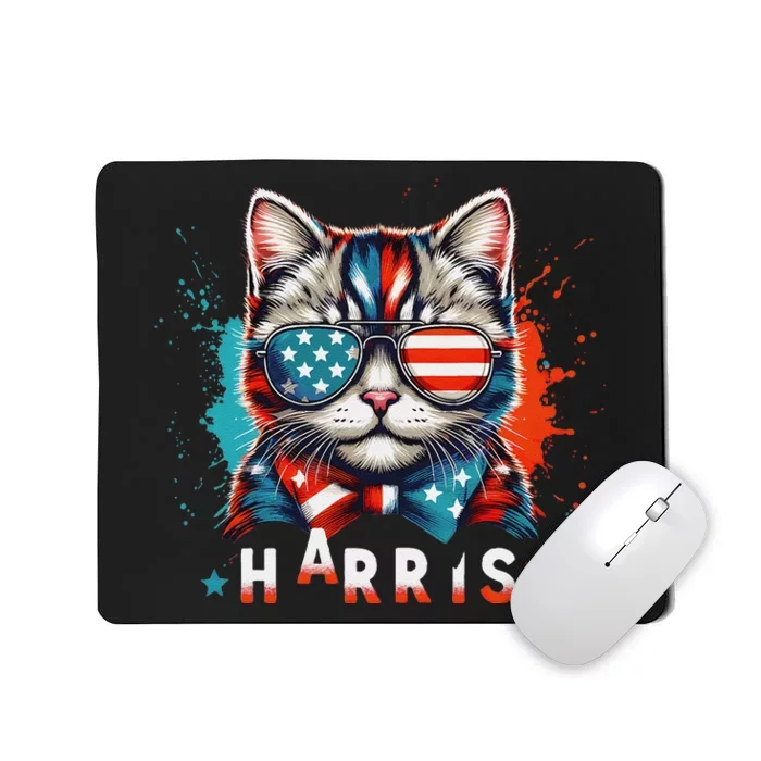 The Presidential Campaign 2024 Cat Ladies 2024 Kamala Harris Mousepad