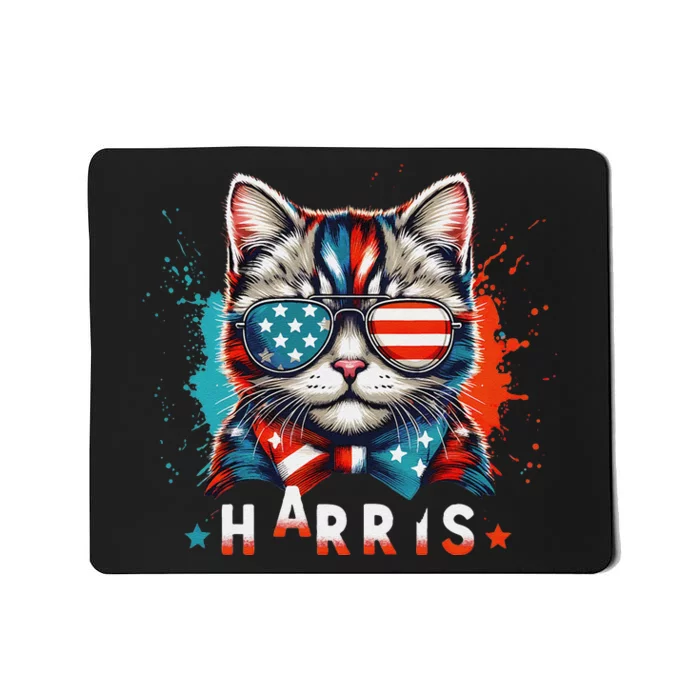 The Presidential Campaign 2024 Cat Ladies 2024 Kamala Harris Mousepad