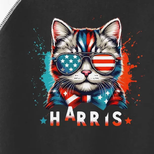 The Presidential Campaign 2024 Cat Ladies 2024 Kamala Harris Toddler Fine Jersey T-Shirt