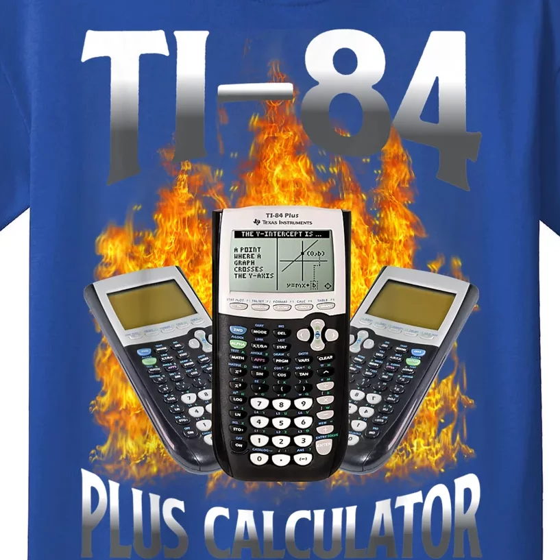 Ti84 Plus Calculator Funny Math Teacher Kids T-Shirt