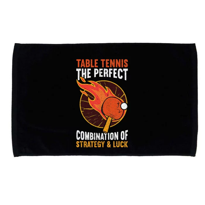 The Perfect Combination Of Strategy & Luck Fun Table Tennis Microfiber Hand Towel