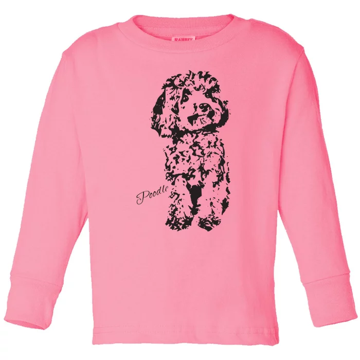 Toy Poodle Cute Dog Lover Standard Poodle Womens Men Toddler Long Sleeve Shirt