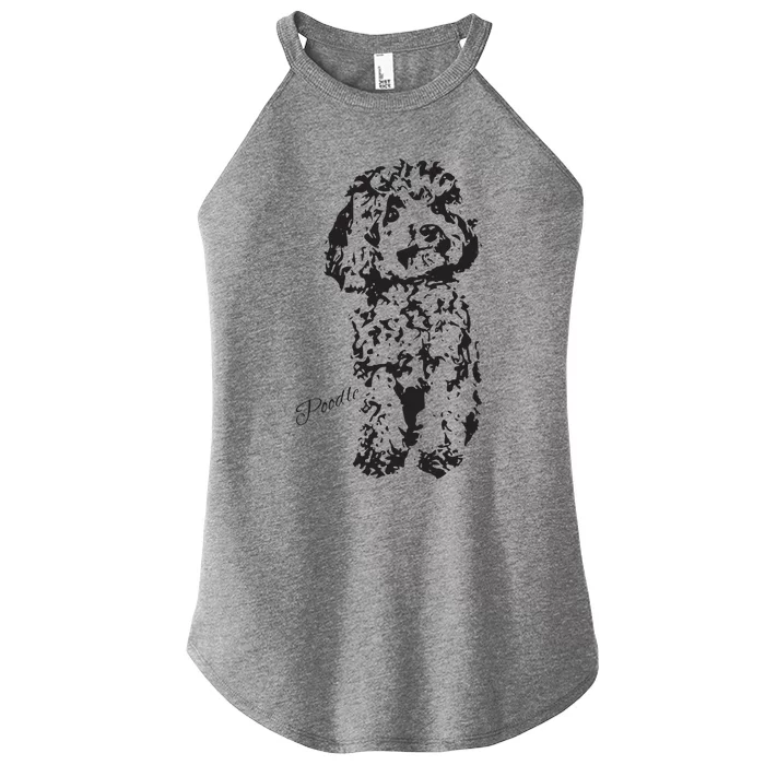 Toy Poodle Cute Dog Lover Standard Poodle Womens Men Women’s Perfect Tri Rocker Tank