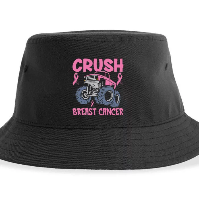 Truck pink Crush Breast Cancer Awareness Sustainable Bucket Hat