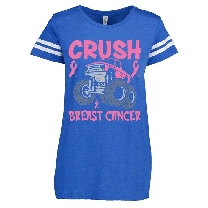 Truck pink Crush Breast Cancer Awareness Enza Ladies Jersey Football T-Shirt