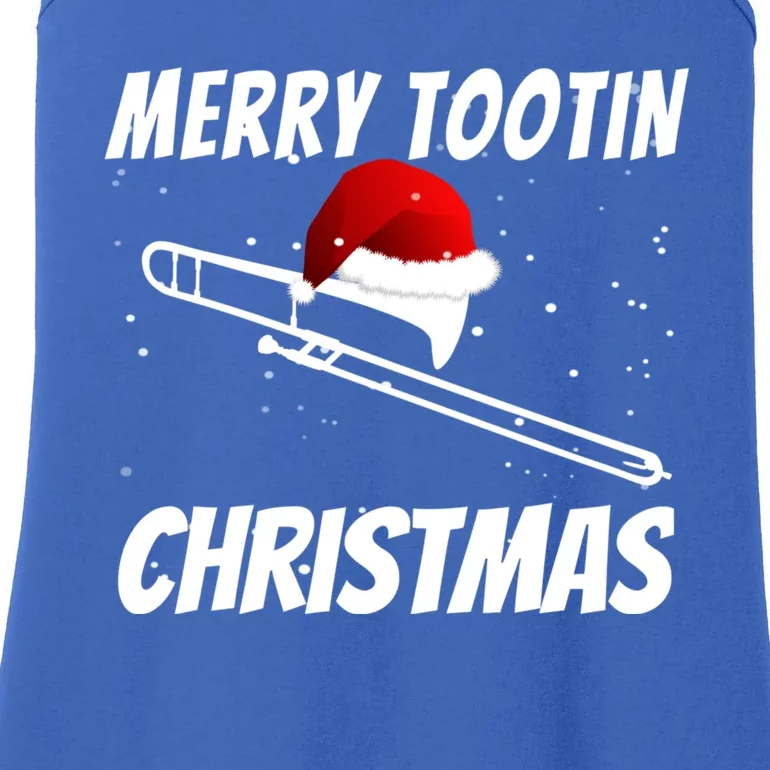 Trombone Player Christmas Cute Music Design Ladies Essential Tank