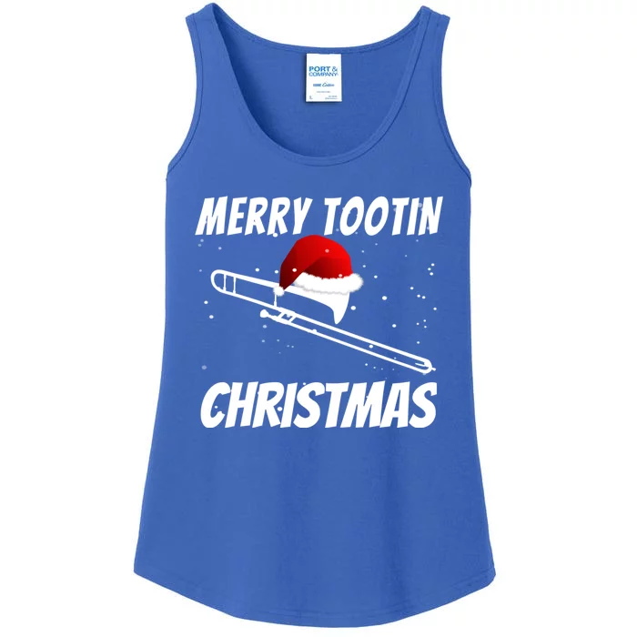 Trombone Player Christmas Cute Music Design Ladies Essential Tank