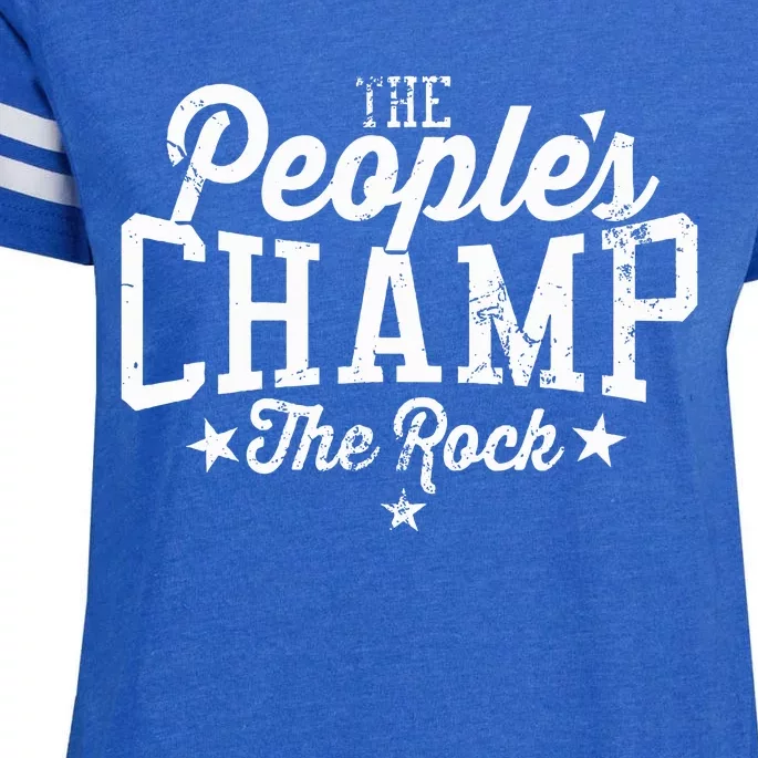 The Peoples Champ The R.O.C.K Enza Ladies Jersey Football T-Shirt