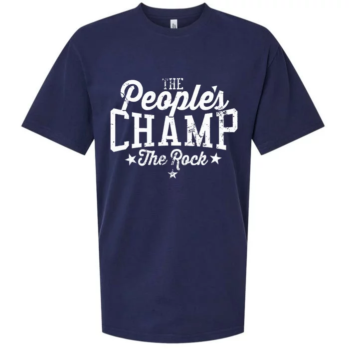 The Peoples Champ The R.O.C.K Sueded Cloud Jersey T-Shirt