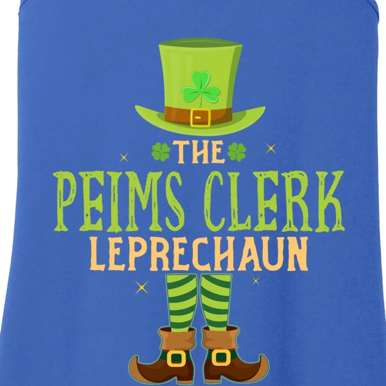 The Peims Clerk Leprechaun Funny Matching St Patricks Day Gift Ladies Essential Tank