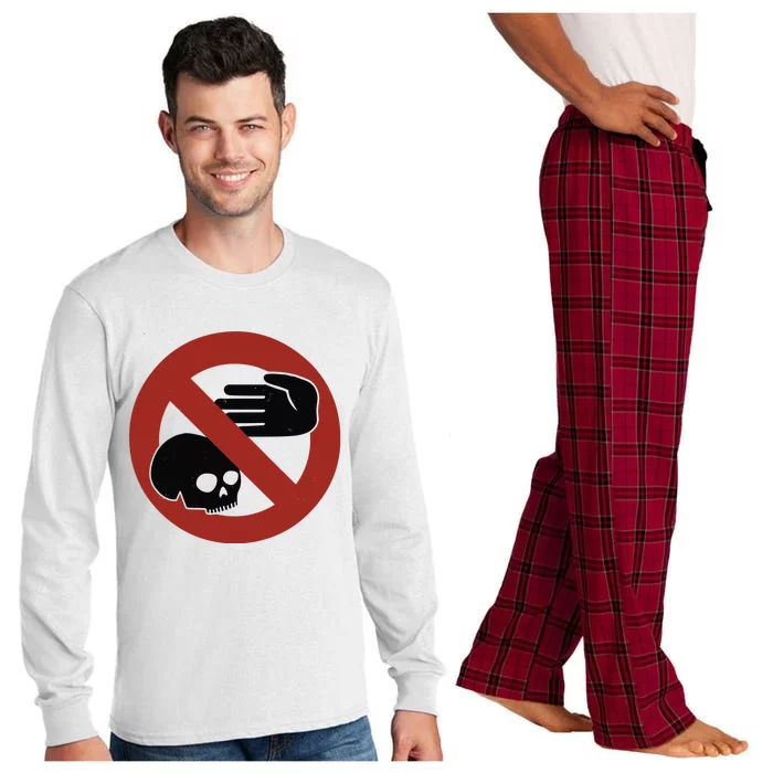 The Paris Catacombs Warning Signs Long Sleeve Pajama Set