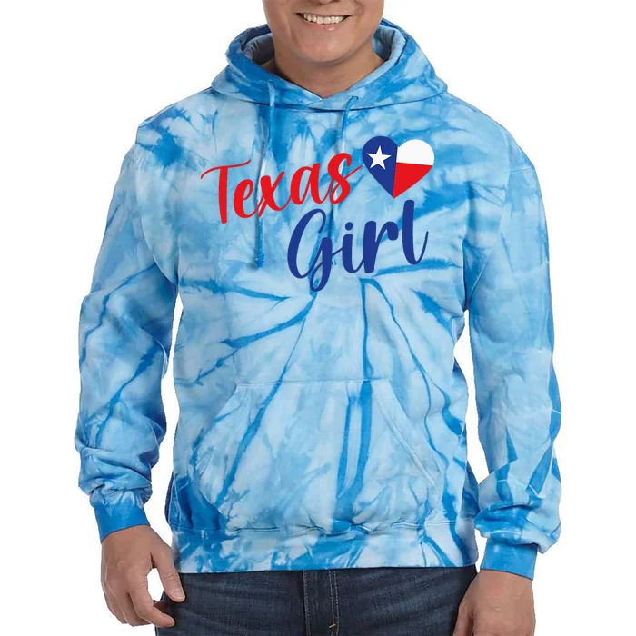 Texas Pride Cute Home State Texas Girl Tie Dye Hoodie