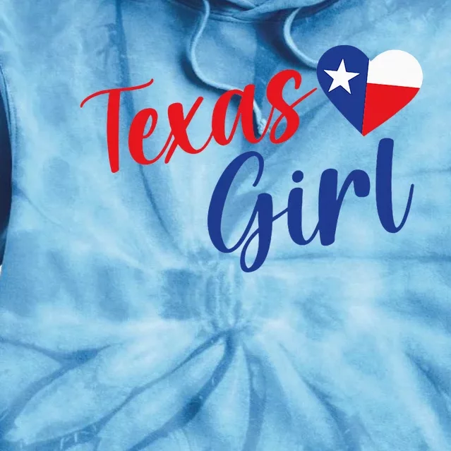 Texas Pride Cute Home State Texas Girl Tie Dye Hoodie