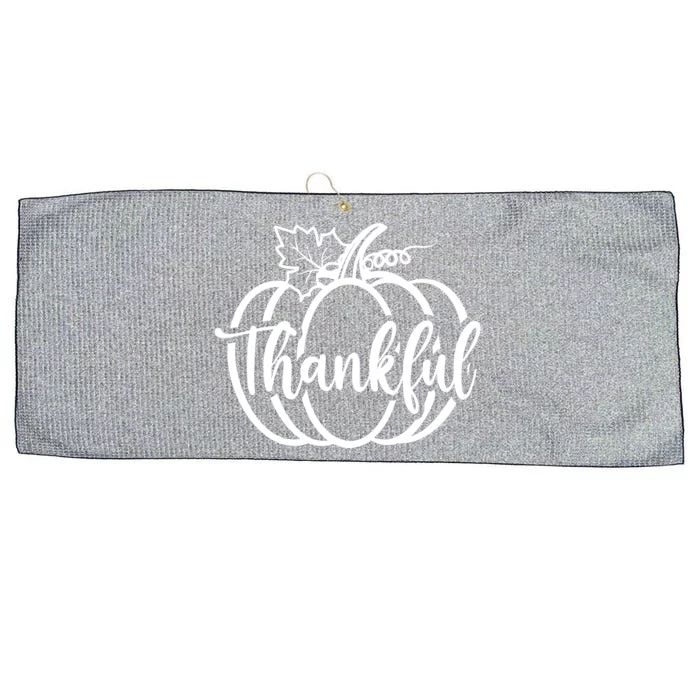 Thankful Pumpkin Cute Cozy Large Microfiber Waffle Golf Towel