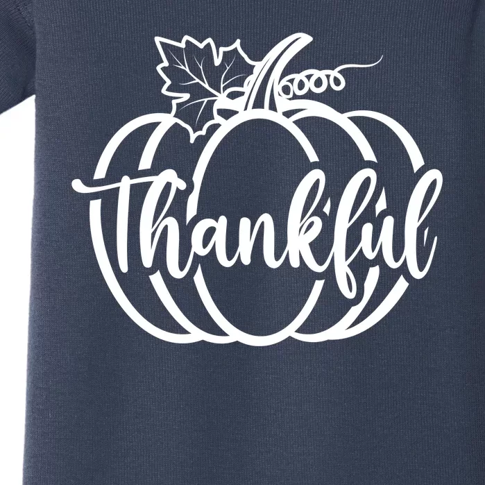 Thankful Pumpkin Cute Cozy Baby Bodysuit