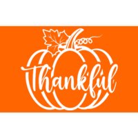 Thankful Pumpkin Cute Cozy Bumper Sticker