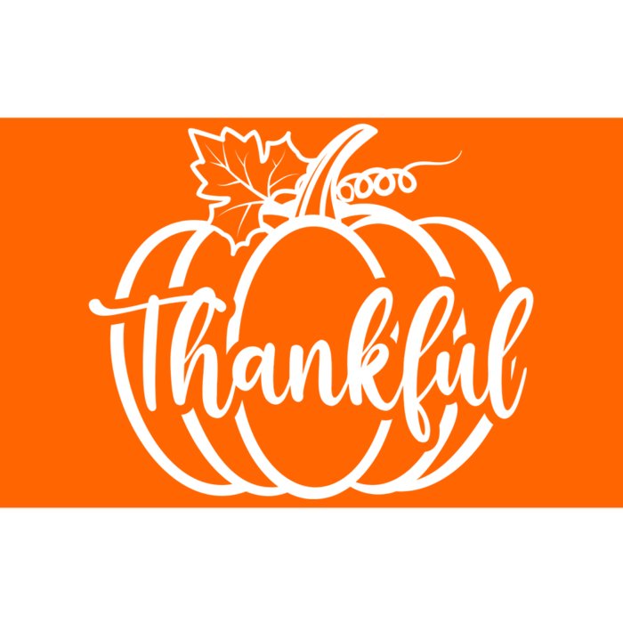 Thankful Pumpkin Cute Cozy Bumper Sticker